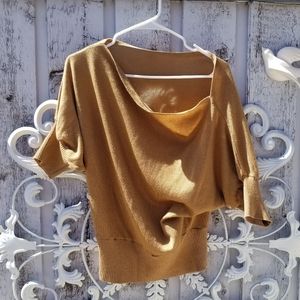 Dolman Sleeve off Shoulder Sweater